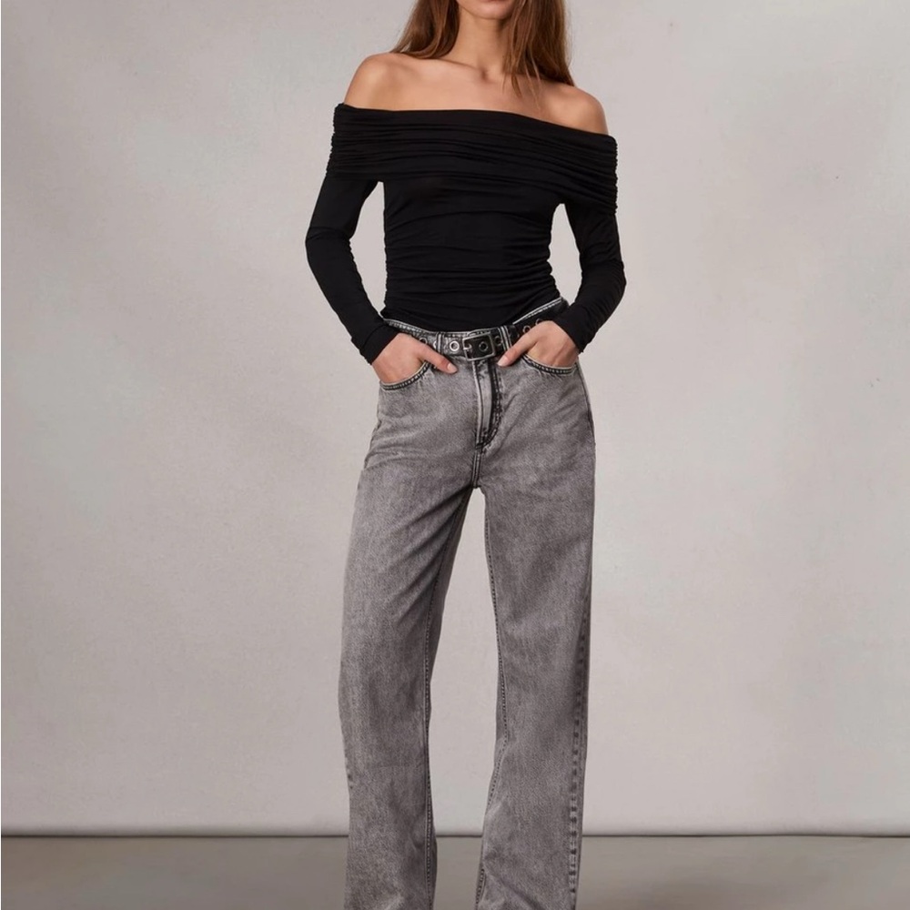 Rag & Bone Featherweight Miramar Gray Straight Leg Comfortable Jeans